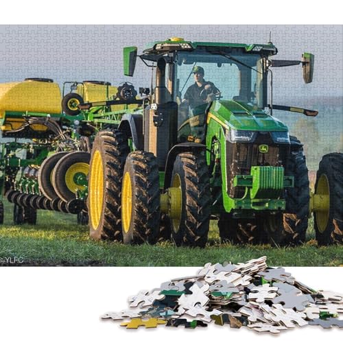 für Erwachsene, 1000-teiliges Puzzle, Geschenke für landwirtschaftliche Werkzeuge, Traktoren, Puzzles für Erwachsene und Kinder, Kartonpuzzle, Lernspielzeug (Größe 38 * 26 cm) von LiJianXXS