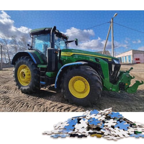 für Erwachsene, 1000-teiliges Puzzle, Geschenke für landwirtschaftliche Werkzeuge, Traktoren, Puzzles für Erwachsene und Kinder, Kartonpuzzle, Lernspielzeug (Größe 38 * 26 cm) von LiJianXXS