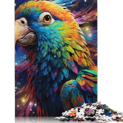 für Erwachsene 1000-teiliges Puzzle Tiere, Vögel, Papageien, Puzzle für Erwachsene, Kartonpuzzle, interessantes Puzzle zur Stressreduzierung, Größe: 38 x 26 cm von LiJianXXS