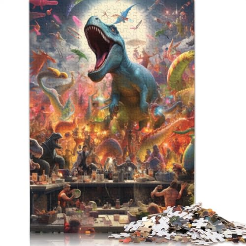 für Erwachsene Puzzle 1000 Teile Kunst Tiere Flamingos Wald Puzzle für Erwachsene Holzpuzzle Lernpuzzle Familienspiel Größe: 75x50cm von LiJianXXS