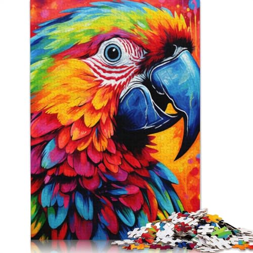 für Erwachsene Puzzle Art Animal Frog 1000-teiliges Puzzle aus Karton Geeignet für Kinder ab 12 Jahren Lernspiel für Erwachsene Kinder Größe: 38 x 26 cm von LiJianXXS