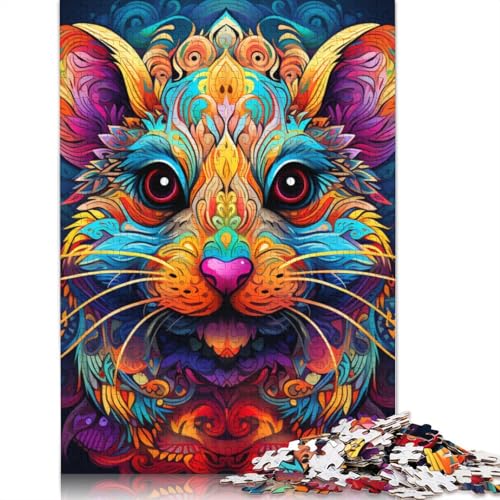 für Erwachsene Puzzle Art Animal Mouse 1000-teiliges Puzzle aus Karton, geeignet für Kinder ab 12 Jahren, Lernspiel für Erwachsene und Kinder, Größe: 38 x 26 cm von LiJianXXS