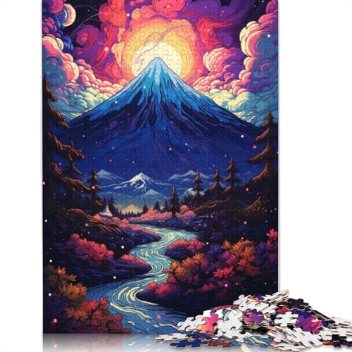 für Erwachsene Puzzle Mount Fuji Puzzle 1000 Teile für Erwachsene Kartonpuzzle Geeignet für Erwachsene und Kinder ab 12 Jahren Tolles Geschenk für Erwachsene 38x26cm von LiJianXXS