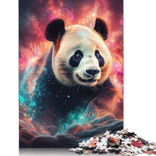 für Erwachsene Puzzle Tierpanda 1000-teiliges Puzzle aus Karton Geeignet für Kinder ab 12 Jahren Lernspiel für Erwachsene und Kinder Größe: 38 x 26 cm von LiJianXXS