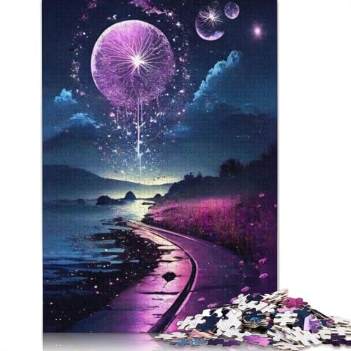 1000-teiliges Puzzle, Galaxy Art Beach, Puzzles für Erwachsene, Papppuzzles, dekomprimierendes geistiges Lernspielzeug, 38 x 26 cm von LiJianXXXB