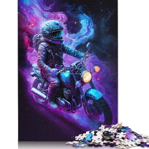 1000-teiliges Puzzle, Galaxy-Motorräder, Puzzle für Kinder, Holzpuzzle, Puzzle für Erwachsene, Lernspiel, Herausforderungsspielzeug (Größe 75 x 50 cm) von LiJianXXXB