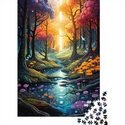 1000-teiliges Puzzle, exotisches buntes Katzen-Puzzle für Erwachsene, Holzpuzzle, Lernspiel, Herausforderungsspielzeug, 50 x 75 cm von LiJianXXXB