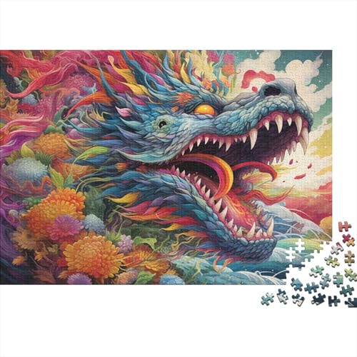 1000-teiliges Puzzle, farbenfrohes Psychedelia of Mutants-Puzzle für Kinder, Holzpuzzle, Puzzle für Erwachsene, Lernspiel, Herausforderungsspielzeug, 50 x 75 cm von LiJianXXXB