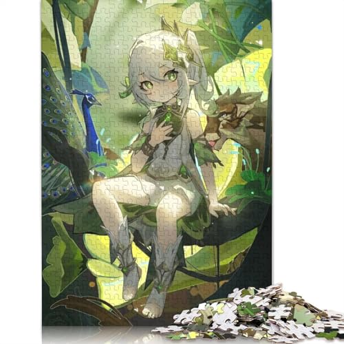 1000-teiliges Puzzle,Genshin Impact Nahida,Holzpuzzle,Spielzeug,Wanddekoration (Größe 75 x 50 cm) von LiJianXXXB