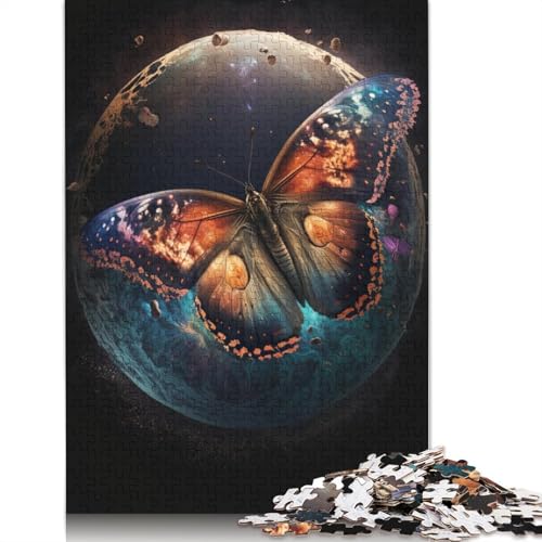 1000-teiliges Puzzle Art Dream Butterfly, Puzzle für Erwachsene, Kartonpuzzle, Familienspaß, Puzzle, 38 x 26 cm von LiJianXXXB