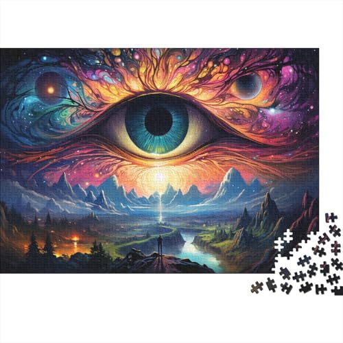 1000-teiliges Puzzle Bizarre Fantasy-Kunst-Puzzles für Erwachsene, Holzpuzzles, Lernspielzeug, Familienspiele, 50 x 75 cm von LiJianXXXB