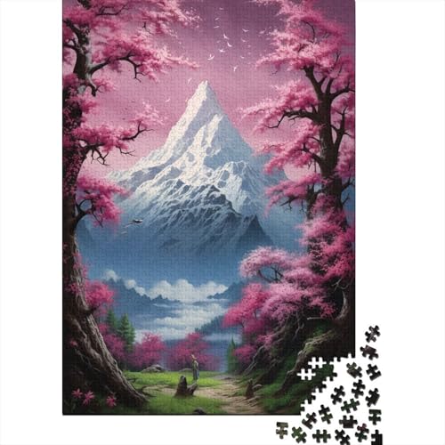 1000-teiliges Puzzle Die farbenfrohe Psychedelia von Bic Island, Puzzle für Erwachsene, Holzpuzzle, lustiges Geschenk, 50 x 75 cm von LiJianXXXB