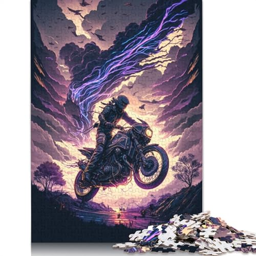 1000-teiliges Puzzle Fantasy-Motorrad-Puzzle für Erwachsene, Papppuzzle, tolle Geschenke zu Weihnachten, Größe: 38 x 26 cm von LiJianXXXB