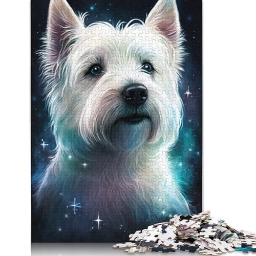 1000-teiliges Puzzle Galaxie-Tier-Hunde-Puzzle für Erwachsene, Kartonpuzzle, anspruchsvolles Spiel, Größe: 38 x 26 cm von LiJianXXXB