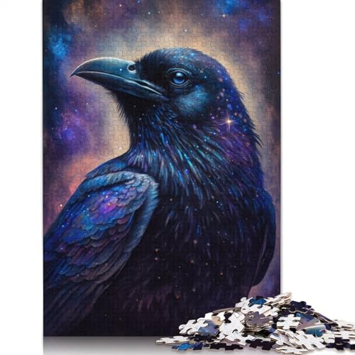 1000-teiliges Puzzle Galaxy Crow, Puzzle für Erwachsene, Kartonpuzzle, anspruchsvolles Spiel (Größe 38 x 26 cm) von LiJianXXXB