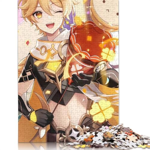 1000-teiliges Puzzle Genshin Impact,Holzpuzzle,Spielzeug,Wanddekoration (Größe 75 x 50 cm) von LiJianXXXB