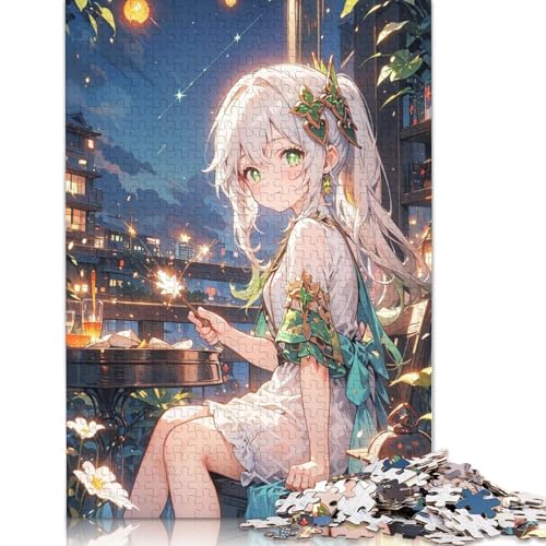 1000-teiliges Puzzle Genshin Impact,Puzzle für Erwachsene,Papppuzzle,dekomprimierendes,intellektuelles Lernspielzeug (Größe 38 x 26 cm) von LiJianXXXB