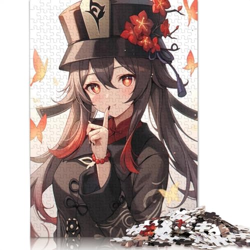 1000-teiliges Puzzle Genshin Impact,Puzzle für Erwachsene,schwierige und anspruchsvolle Papppuzzles (Größe 38 x 26 cm) von LiJianXXXB