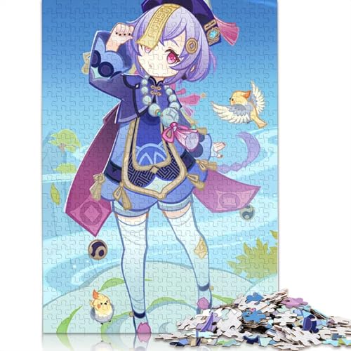 1000-teiliges Puzzle Genshin Impact,Puzzles für Erwachsene und Kinder,Holzpuzzle,Spielzeug,Denkspiel (Größe 75 x 50 cm) von LiJianXXXB