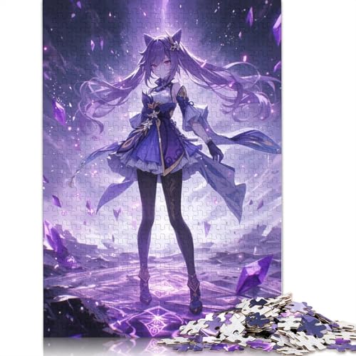 1000-teiliges Puzzle Genshin Impact,Puzzles für Erwachsene und Kinder,Holzpuzzle,Spielzeug,Denkspiel (Größe 75 x 50 cm) von LiJianXXXB