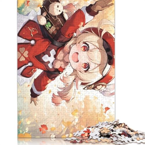 1000-teiliges Puzzle Genshin Impact,Puzzles für Erwachsene und Kinder,Holzpuzzle,Spielzeug,Denkspiel (Größe 75 x 50 cm) von LiJianXXXB