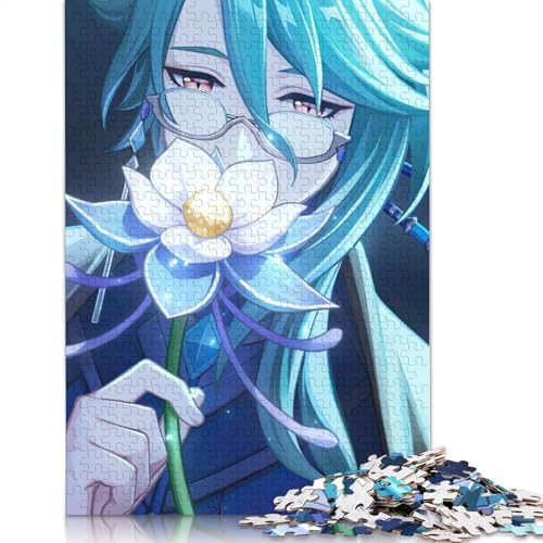 1000-teiliges Puzzle Genshin Impact,Puzzles für Erwachsene und Kinder,Papppuzzle,Spielzeug,Denkspiel (Größe 38 x 26 cm) von LiJianXXXB