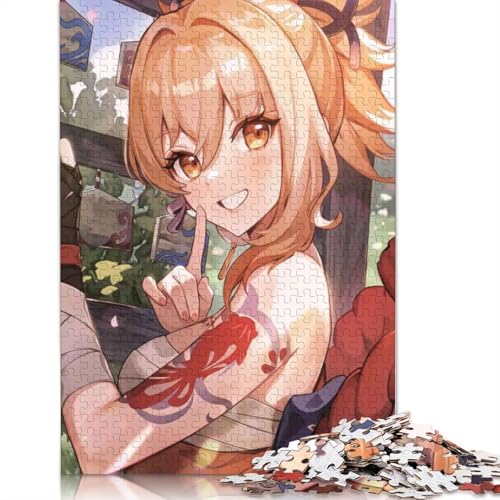 1000-teiliges Puzzle Genshin Impact,Puzzles für Erwachsene und Kinder,Papppuzzle,Spielzeug,Denkspiel (Größe 38 x 26 cm) von LiJianXXXB