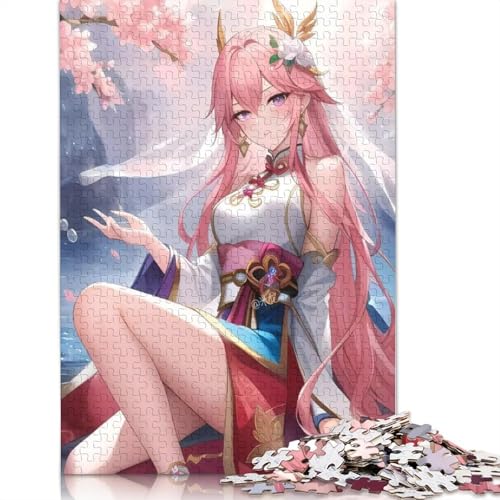 1000-teiliges Puzzle Genshin Impact,Puzzles für Erwachsene und Kinder,Papppuzzle,Spielzeug,Denkspiel (Größe 38 x 26 cm) von LiJianXXXB