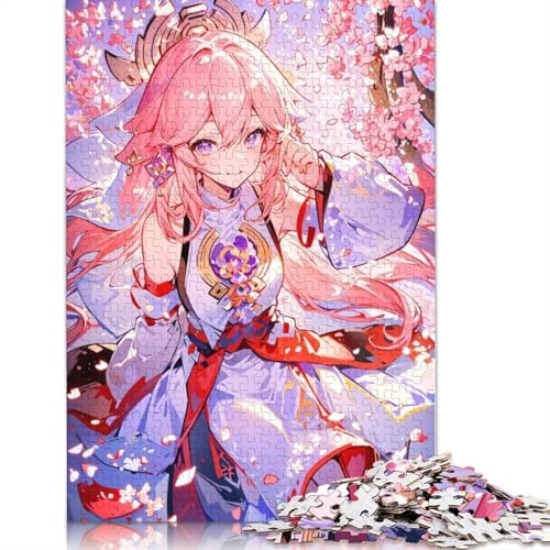 1000-teiliges Puzzle Genshin Impact,Puzzles für Erwachsene und Kinder,Papppuzzle,Spielzeug,Denkspiel (Größe 38 x 26 cm) von LiJianXXXB