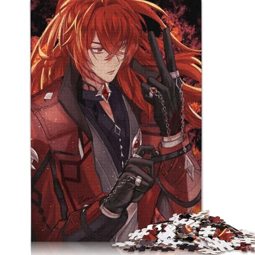 1000-teiliges Puzzle Genshin Impact Diluc,Puzzles für Erwachsene und Kinder,Holzpuzzle,Spielzeug,Denkspiel (Größe 75 x 50 cm) von LiJianXXXB