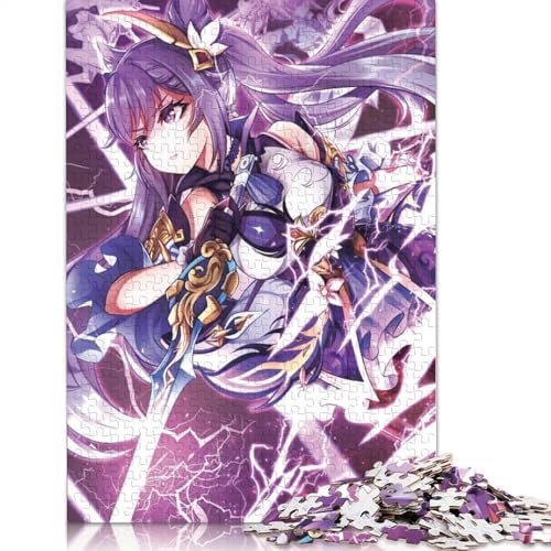 1000-teiliges Puzzle Genshin Impact Keqing,Holzpuzzle,Spielzeug,Wanddekoration (Größe 75 x 50 cm) von LiJianXXXB