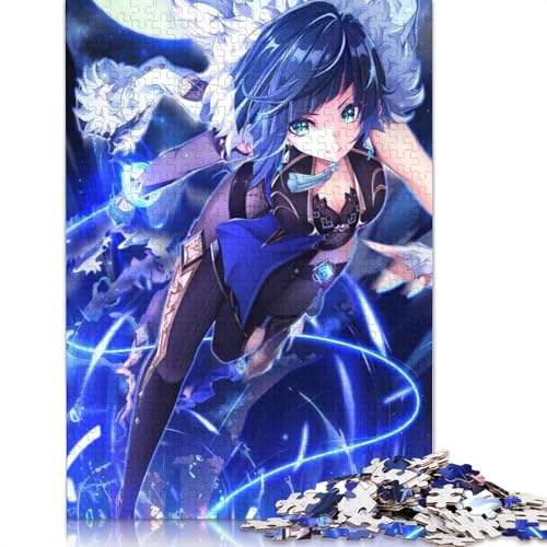 1000-teiliges Puzzle Genshin Impact Yelan,Puzzles für Erwachsene,Papppuzzles,dekomprimierendes,intellektuelles Lernspielzeug (Größe 38 x 26 cm) von LiJianXXXB