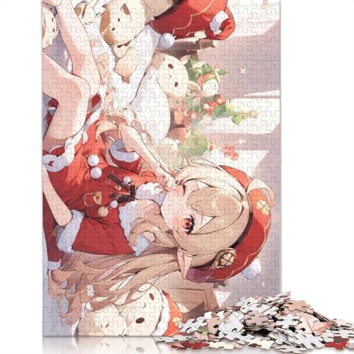 1000-teiliges Puzzle Genshin Impact für Erwachsene,Holzpuzzle,Lernspiel für Erwachsene und Kinder (Größe 75 x 50 cm) von LiJianXXXB