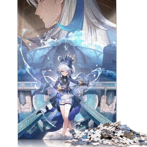 1000-teiliges Puzzle Genshin Impact für Erwachsene,Holzpuzzle,Lernspiel für Erwachsene und Kinder (Größe 75 x 50 cm) von LiJianXXXB