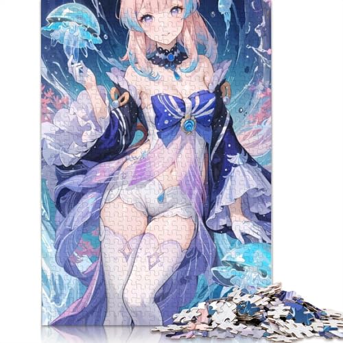 1000-teiliges Puzzle Genshin Impact für Erwachsene,Kartonpuzzle,Lernspiel für Erwachsene und Kinder (Größe 38 x 26 cm) von LiJianXXXB