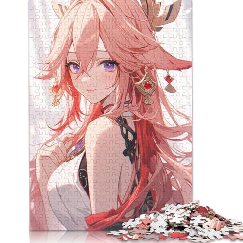 1000-teiliges Puzzle Genshin Impact für Erwachsene,Papppuzzle,dekomprimierendes,intellektuelles Lernspielzeug (Größe 38 x 26 cm) von LiJianXXXB