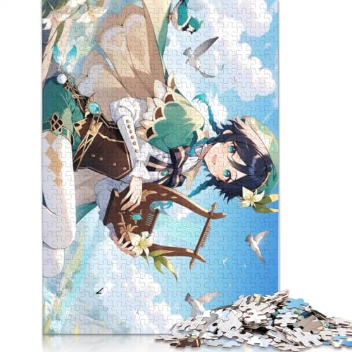 1000-teiliges Puzzle Genshin Impact für Erwachsene,Papppuzzle,dekomprimierendes,intellektuelles Lernspielzeug (Größe 38 x 26 cm) von LiJianXXXB