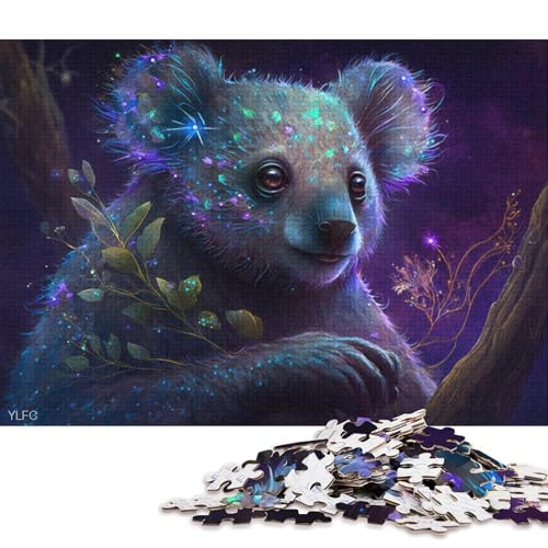 1000-teiliges Puzzle Koala im Wald, Puzzle für Kinder, Holzpuzzle, Lernpuzzle, Familienspiel, 75 x 50 cm von LiJianXXXB