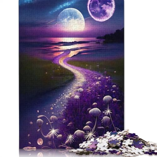 1000-teiliges Puzzle für Erwachsene, Cosmic Fantasy Beach Wonder, Puzzles für Holzpuzzles, Lernspiel, Herausforderungsspielzeug, 75 x 50 cm von LiJianXXXB