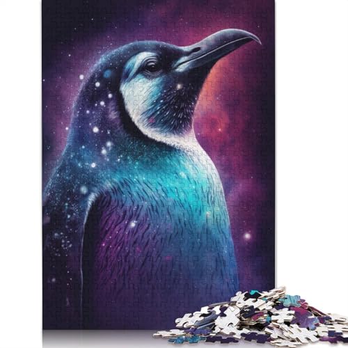 1000-teiliges Puzzle für Erwachsene, Geschenke für Pinguin-Puzzle für Erwachsene, Kartonpuzzle, tolles Geschenk für Erwachsene, Größe: 38 x 26 cm von LiJianXXXB