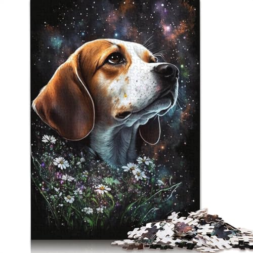 1000-teiliges Puzzle für Erwachsene, Space Beagle-Puzzle für Erwachsene, Holzpuzzle, Puzzle für Erwachsene, Geschenke (Größe 75 x 50 cm) von LiJianXXXB