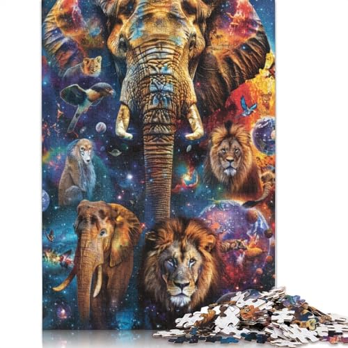 1000-teiliges Puzzle für Erwachsene, farbenfrohes Lebensbaum-Puzzle für Kinder, Kartonpuzzle, Lernspiele für Erwachsene und Kinder, 38 x 26 cm von LiJianXXXB