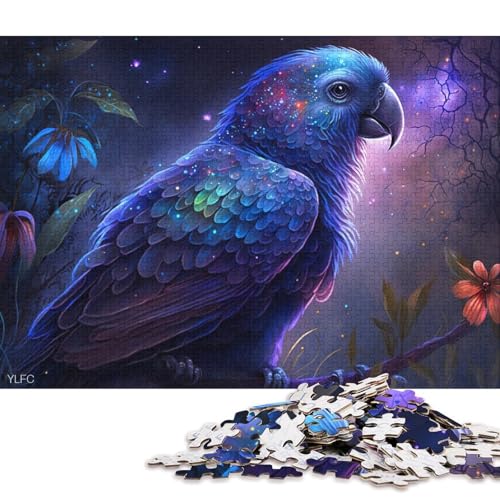 1000-teiliges Puzzle für Erwachsene, magischer Papagei, Puzzle für Erwachsene, Kartonpuzzle, tolles Geschenk für Erwachsene, 38 x 26 cm von LiJianXXXB