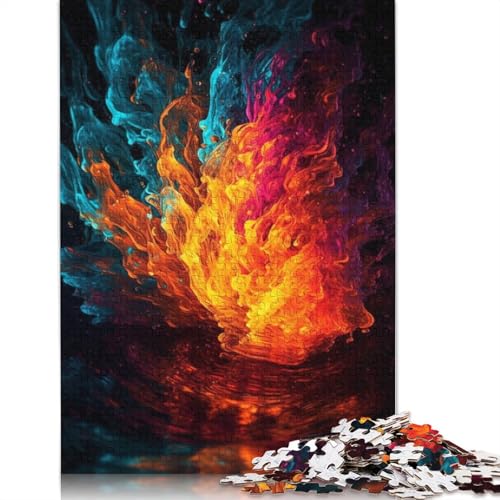 1000-teiliges Puzzle für Erwachsene, schönes, farbenfrohes Feuerwerk, Wunder-Puzzle für Karton, Lernspiel, Herausforderungsspielzeug, 38 x 26 cm von LiJianXXXB