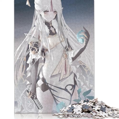 1000-teiliges Puzzle für Erwachsene,Genshin Impact-Puzzle für Kinder,Holzpuzzle,Lernspiele für Erwachsene und Kinder (Größe 75 x 50 cm) von LiJianXXXB