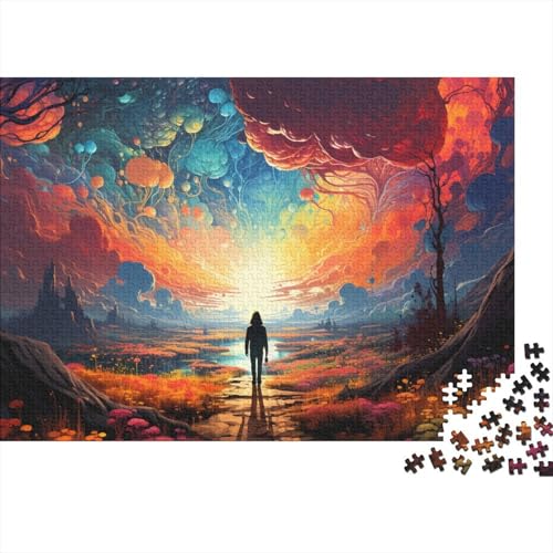 1000-teiliges Puzzlespiel, Fantasielandschaft, Puzzles für Holzpuzzles, Heimdekoration, Puzzlespielzeug, 50 x 75 cm von LiJianXXXB