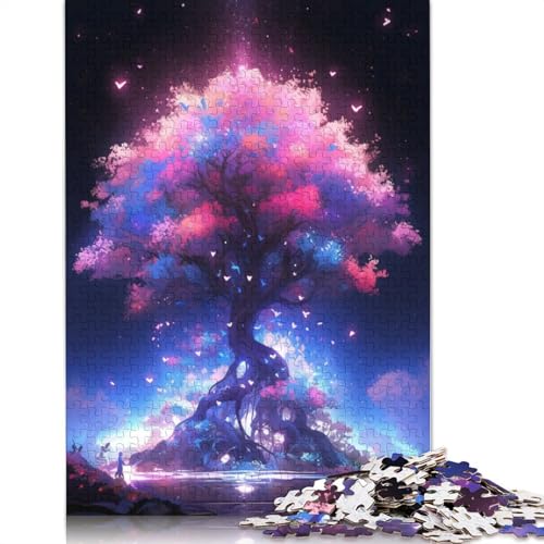 Puzzle 1000 Teile, Lebensbaum-Puzzle für Erwachsene, Papppuzzle, Heimdekoration, 38 x 26 cm von LiJianXXXB