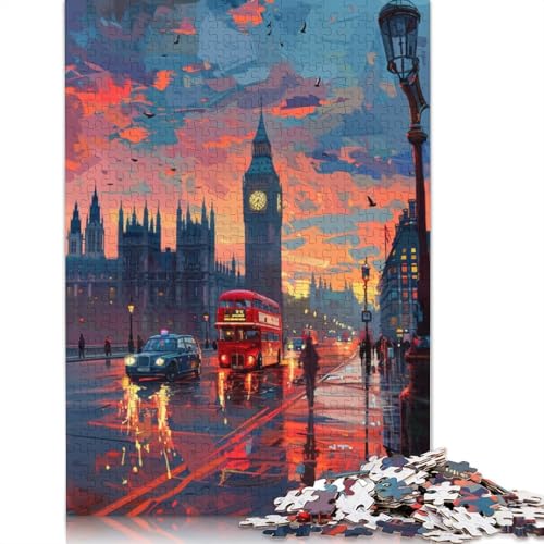 Puzzle 1000 Teile, schönes Big Ben-Puzzle für Erwachsene, Papppuzzle, Heimdekoration, 38 x 26 cm von LiJianXXXB