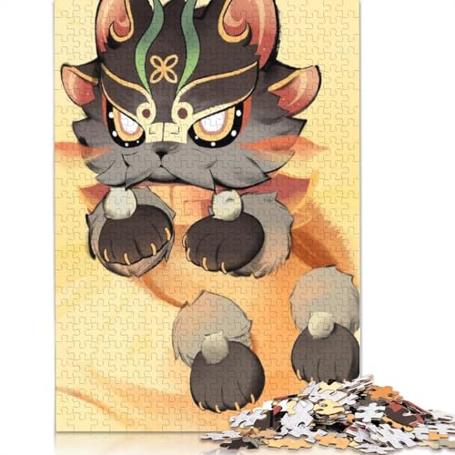 Puzzle 1000 Teile,Genshin Impact Puzzle für Kinder,Holzpuzzle,Lernspiele für Erwachsene und Kinder (Größe 75 x 50 cm) von LiJianXXXB