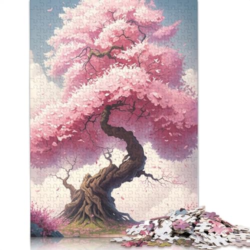 Puzzle 1000 Teile Kirschbaum-Puzzle für Erwachsene, Kartonpuzzle, gutes Geschenk für Erwachsene und Kinder, 38 x 26 cm von LiJianXXXB